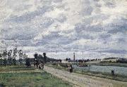 Camille Pissarro, The banks of the Oise near Pontoise Bords de l-Oise pres de Pontoise